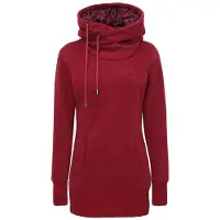 Forplay Sweat-shirt à capuche de - Adele - S - XL - pour Femme - rouge/noir - Taille L