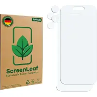 ScreenLeaf Film de protection d'écran, Protection d'écran Écologique, Clear, Anti-Rayures (2 pcs, Apple iPhone 17), Téléphone portable : film de protection, Transparent