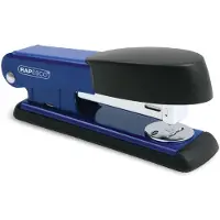 Rapesco Agrafeuse Bowfin 535 Demi-Bande Éco 26/6 mm 25 Feuilles Bleu