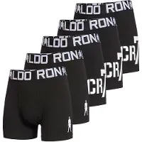 Cr7 lot de 5 slips Garçon Noir
