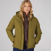 Bench Veste Courte Rembourrée Willah Femme Olive Foncé