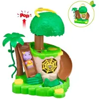 Klorofil Playset interactif Vulli Île de la jungle Klorofil jaune poignée transportable L23 cm