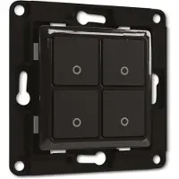 Shelly Interrupteur Interrupteur 4 lampes Plastique Noir
