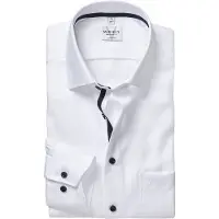 MARVELIS Modern Fit Chemise blanc, Unicolore