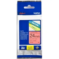 Brother TZe-451 - Adhésif standard - Noir sur rouge - Rouleau (24 cm x 8 m) 1 cassette(s) ruban laminé - pour PT-D600; P-Touch PT-3600 D800 E550 E800 P750 P900 P950; P-Touch EDGE PT-P750