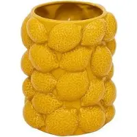 Atmosphera Vase, 18 cm, yellow (1x)