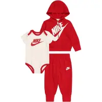 Nike Sustainable Long Sleeve Body 3 Units Rouge,Blanc 6 Months Enfants