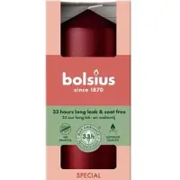 Bolsius Stumpenkerze 120/58 Metallic Red