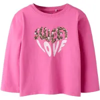 Name it T-Shirt 'NMFNILINEA' marron / kaki / éosine / blanc