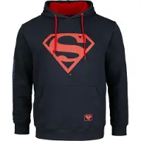 Superman Sweat-shirt à capuche de - Logo - S - XXL - pour Homme - marine - Taille M