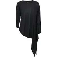 Forplay Sweat-shirt de - Pull Asymétrique - S - XXL - pour Femme - noir - Taille L