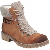 Rieker Bottines à lacets 'Y9131' marron / blanc cassé