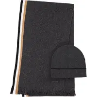 BOSS Set Henzo 10274333 Scarf Noir Homme