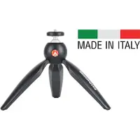 Manfrotto Pixi Mini Tripod Black Version Ii Camera Adapter Argenté