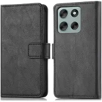 IMoshion Étui de télephone portefeuille de luxe Motorola Moto G56 - Noir