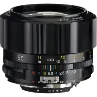 Voigtländer Nokton 55mm F/1.2 SLII-S Nikon Ai-S (CPU) black lens