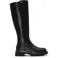 Xti pour femme. 14441901-NEGRO Bottes 144419 noires (35), Plat, 1 à 3 cm, Fermeture éclair, Casuel