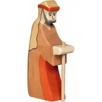 Holztiger Figurine en bois - - Berger avec bâton 2 - Pour enfants à partir de 3 ans