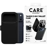 CARE by PanzerGlass Étui de télephone portefeuille Tango 2 en 1 avec MagSafe Apple iPhone 17 Pro - Black