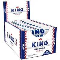 King Pepermunt Original Bonbons Menthe Fraîche 36x45g - 1.62 Kg Pack Cadeau Rafraîchissant