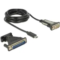 DeLOCK FTDI FT232RL - USB Type-C mâle vers série mâle DE-9 D-Sub
