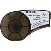 Brady M21-500-595-PL ruban vinyle blanc sur violet 12,7 mm x 6,40 m (d'origine)