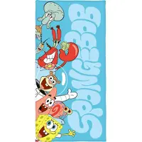 Herding Spongebob Squarepants Velour Towel 75x150 Cm Bleu