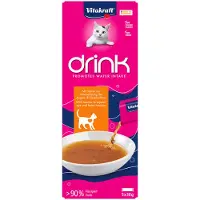 Vitakraft Lot économique : 45x30 g boisson pour chat au poulet et à la taurine friandise pour chat