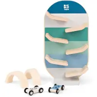BS Toys Autoroute, Ensemble de véhicules et de rails, 1,5 an(s), Bois, Multicolore