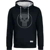 The Punisher Sweat-shirt à capuche Marvel de - Crâne - Logo - S - XXL - pour Homme - noir/gris - Taille S