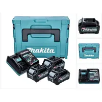 Makita Power Source Kit 3x BL 4025 batterie 40 V max. 2,5 Ah XGT + DC 40 RA chargeur + Makpac