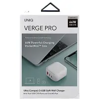 Uniq Ład. Réseau. Verge Pro 66W Gan Usb-Blanc/Cloud Blanc