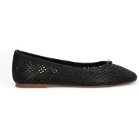 Alpe pour femme. 541813 Ballerines en cuir Liss noir (37), Plat, Aucun, Casuel