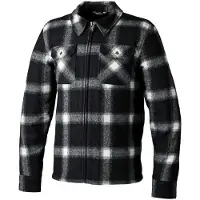 Rst Brushed Ce Mens Textile Shirt Noir Blanc Check Blouson Taille 44