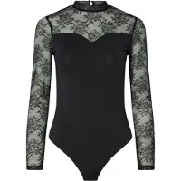Pieces Shirtbody 'PCMILLY' noir