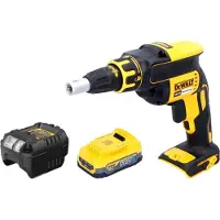 DeWalt DCF 620 E1 Visseuse pour cloisons sèches sans fil 18 V 30 Nm Brushless + 1x batterie Powerstack 1,7 Ah + chargeur