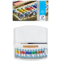 Van Gogh Set aquarelle - - Boîte Plastique 12 tubes 10 ml - Multicouleur - Pinceau série 191 n6