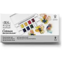 Winsor & Newton Aquarelle Pocket Set Floral Cotman x 8