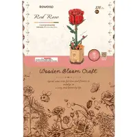 Rowood Kit De Construction Red Rose Tw042 Bois 21 X 8,5 X 6,5 Cm-