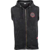 Gorilla wear Veste de survêtement gris / rouge / noir chiné