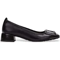 Hispanitas pour femme. HI254318 Chaussures en cuir noir Oporto (38), 3 à 5 cm, Aucun, Casuel