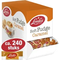 Lonka Fudge Caramel Gourmand 240x10g Bonbons Fondants Au Caramel 2.4kg Plaisir Sucré Chocolat Doux Snack Dessert