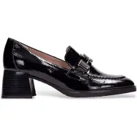 Hispanitas pour femme. HI243590 Talons hauts en cuir noir à lanières (40), 3 à 5 cm, Aucun, Casuel