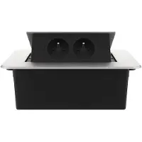 Livolo  | Argent | 2 | Poussière de socket pop-up | Construit -in | France |