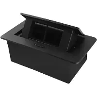Livolo Socket pop-up noir | 3 | Pousser | Construit -in | vide