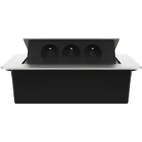 Livolo  | Argent | 3 | Poussière de socket pop-up | Construit -in | France |
