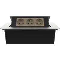 Livolo  | Argent | 3 | Poussière de socket pop-up | Construit -in | France |