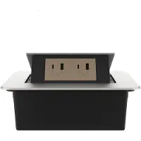 Livolo  | Argent | 2 | Poussière de socket pop-up | Construit -in | USB / USB-C