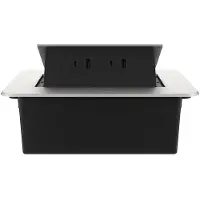 Livolo  | Argent | 2 | Poussière de socket pop-up | Construit -in | USB / USB-C