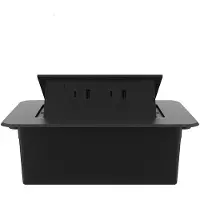 Livolo  | Noir | 2 | Poussière de socket pop-up | Construit -in | +